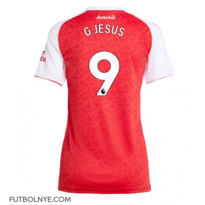 Camiseta Arsenal Gabriel Jesus #9 Primera Equipación para mujer 2025-26 manga corta Camiseta Arsenal Gabriel Jesus #9 Primera Equipación para mujer 2025-26 manga corta